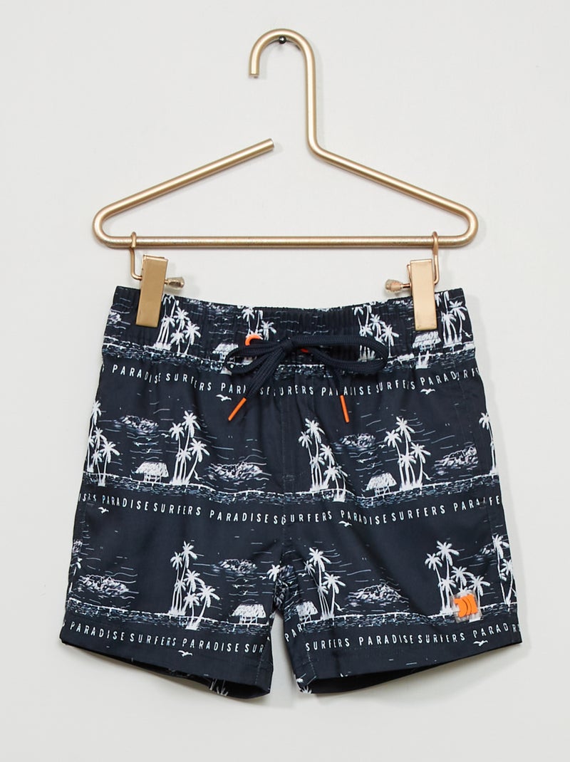 Boxer mare con stampa 'paradise surfers' blu marine - Kiabi