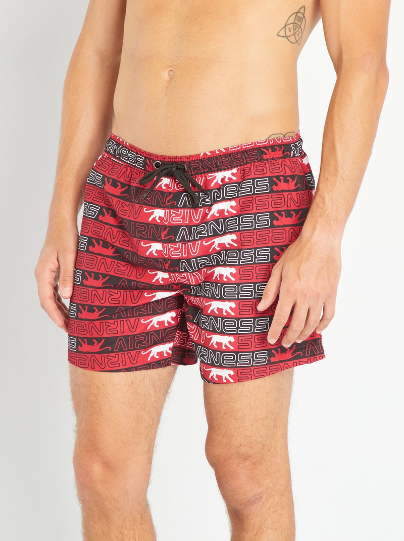 Boxer mare con stampato 'Airness' ROSSO - Kiabi