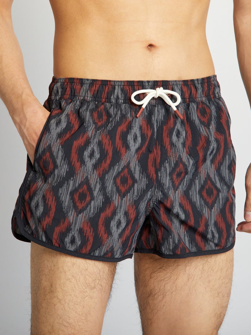 Boxer mare corti con motivi BEIGE - Kiabi