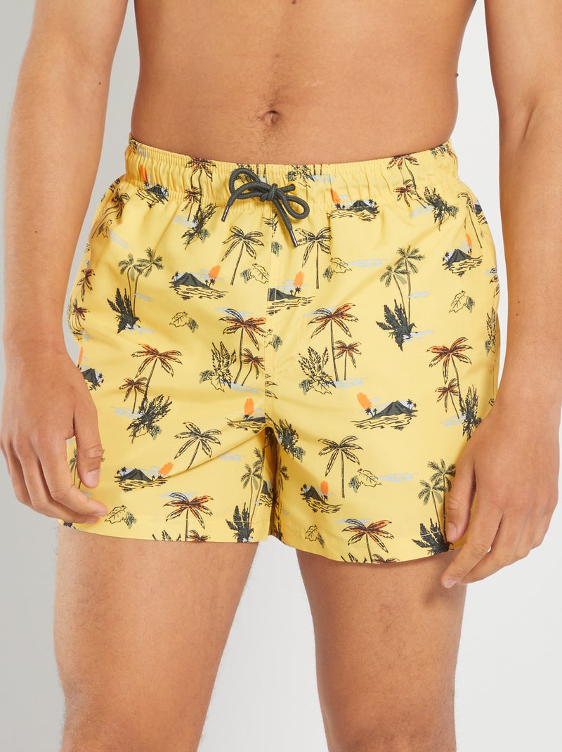 Boxer mare 'palme' GIALLO - Kiabi