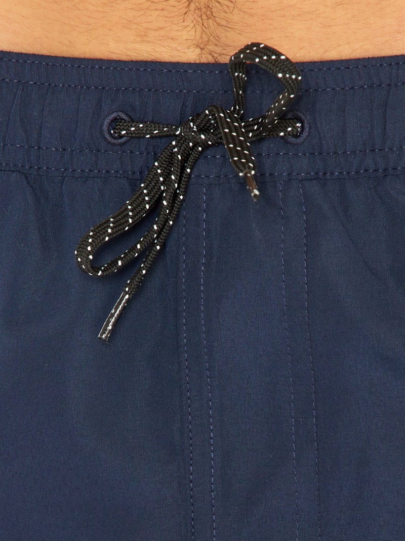 NORTH SAILS Boxer Mare Uomo In Cotone Blu Con Stampa Scacchi – Volley Style E Poliestere Riciclato