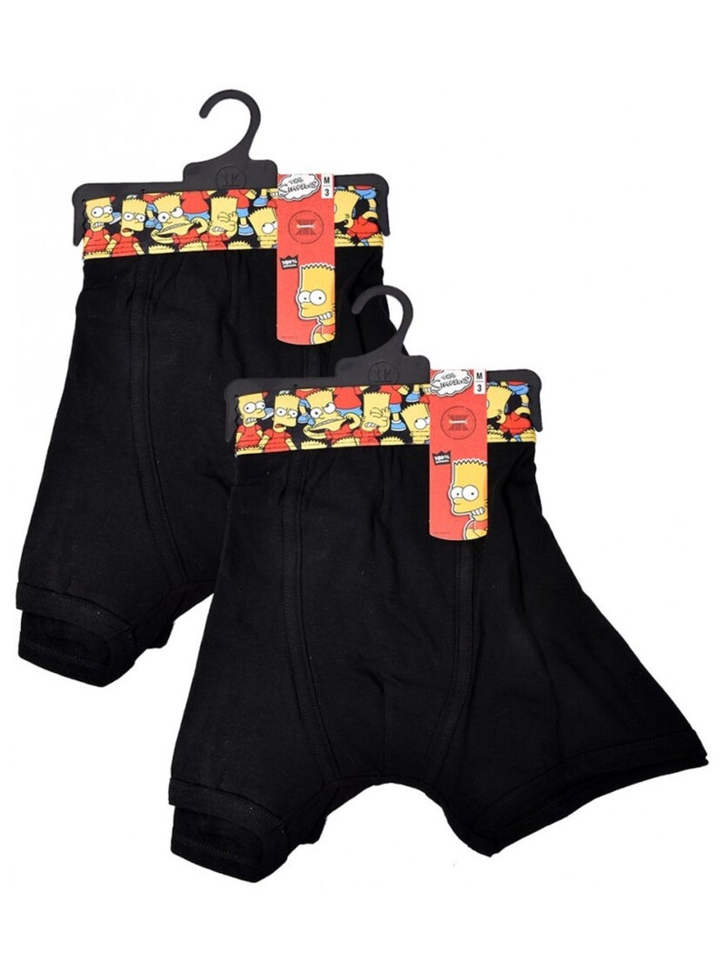 Boxer NO PUBLIK Featuring Simpsons - Confezione da 2 Nero - Kiabi