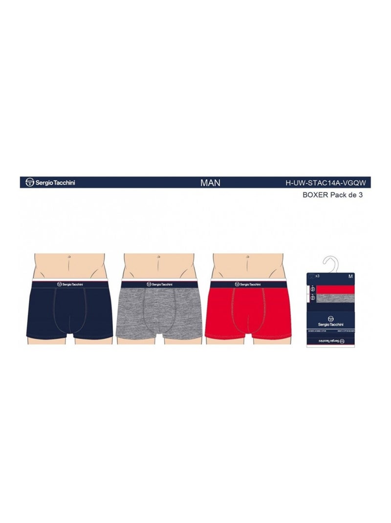 Boxer SERGIO TACCHINI - Confezione da 3 Multicolore - Kiabi