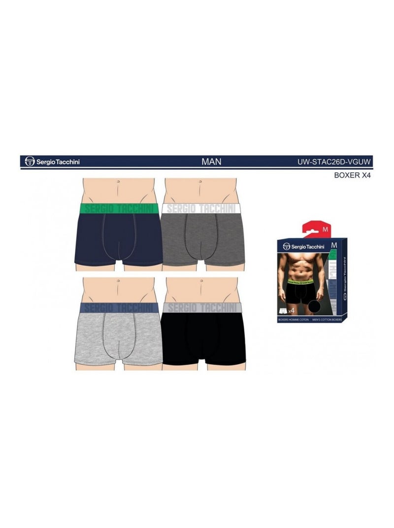 Boxer SERGIO TACCHINI - Confezione da 4 Multicolore - Kiabi