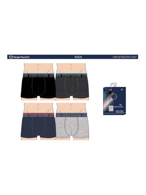 Boxer SERGIO TACCHINI - Confezione da 4 - Kiabi
