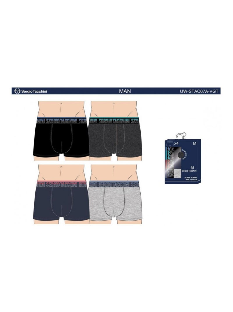 Boxer SERGIO TACCHINI - Confezione da 4 Multicolore - Kiabi