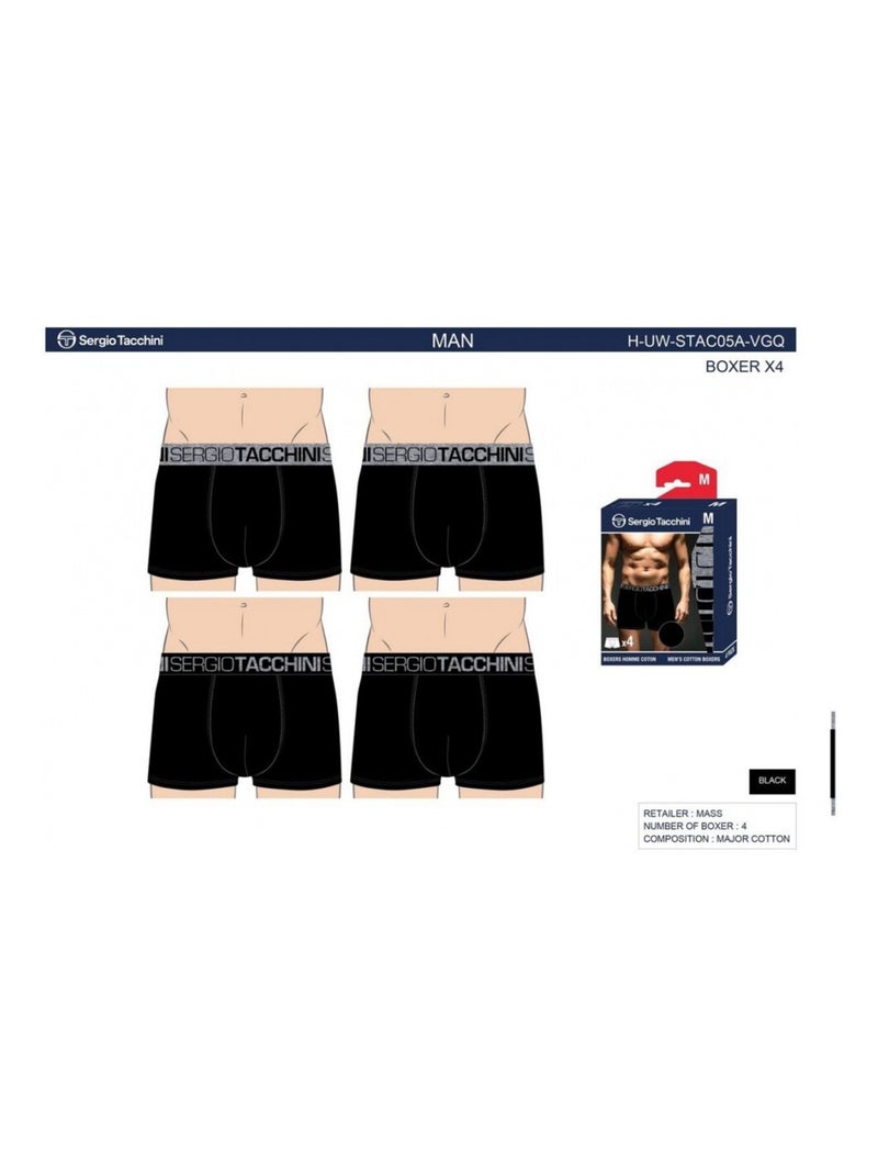 Boxer SERGIO TACCHINI - Confezione da 4 Multicolore - Kiabi