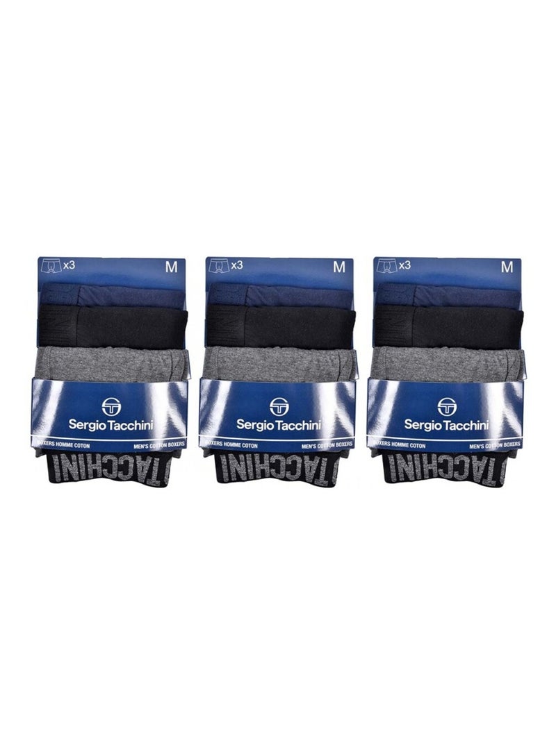 Boxer SERGIO TACCHINI - Confezione da 9 Multicolore - Kiabi