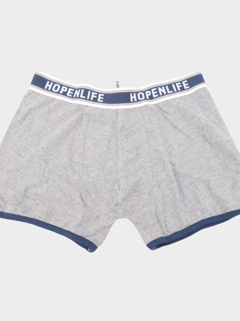 Boxer, set di 2 colori Nero Grigio - Kiabi
