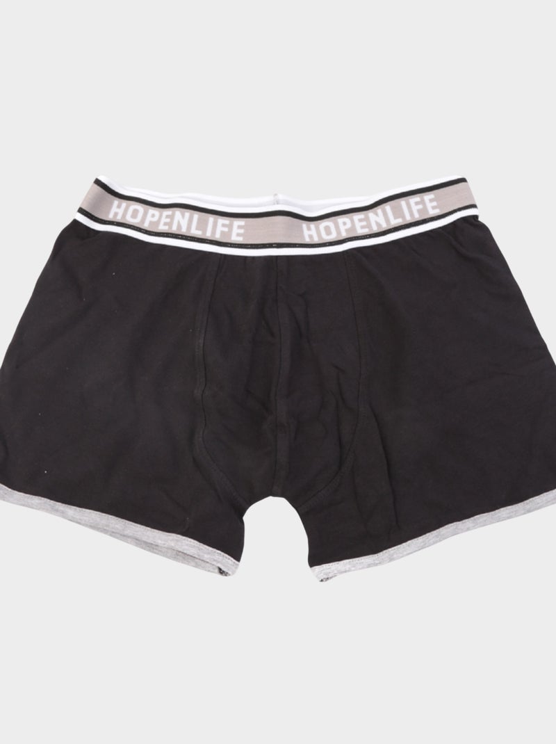 Boxer, set di 2 colori Nero Grigio - Kiabi