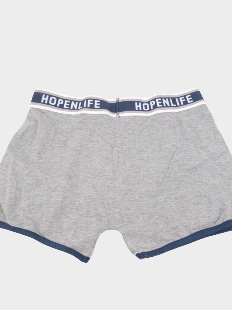 Boxer, set di 2 colori Nero Grigio - Kiabi