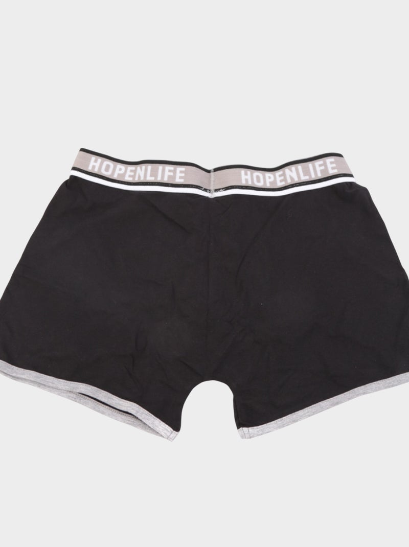 Boxer, set di 2 colori Nero Grigio - Kiabi