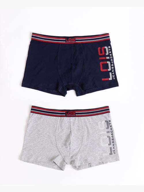 Boxer slip da uomo LOIS Bricks (scatola da 2) - Kiabi Boxer slip da uomo LOIS Bricks (scatola da 2) - Kiabi