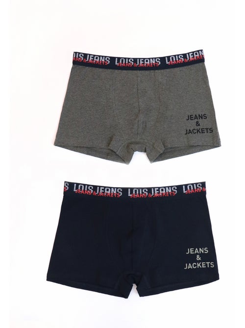 Boxer slip da uomo LOIS in jeans e giacca (confezione da 2 unità) - Kiabi Boxer slip da uomo LOIS in jeans e giacca (confezione da 2 unità) - Kiabi