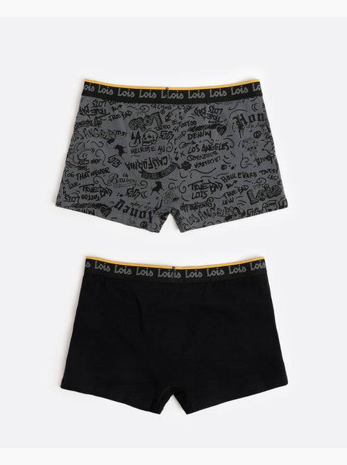 Boxer slip graffiti da uomo LOIS (scatola da 2) - Kiabi Boxer slip graffiti da uomo LOIS (scatola da 2) - Kiabi