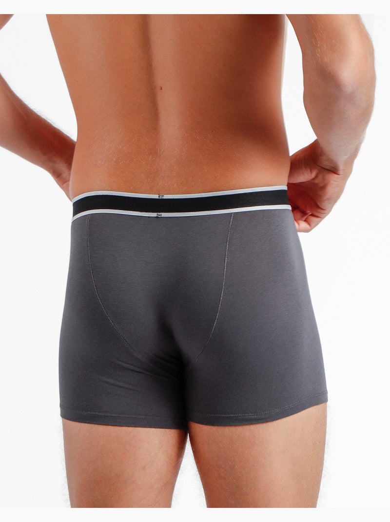 Boxer slip morbidi e caldi da uomo ADMAS Grigio scuro - Kiabi