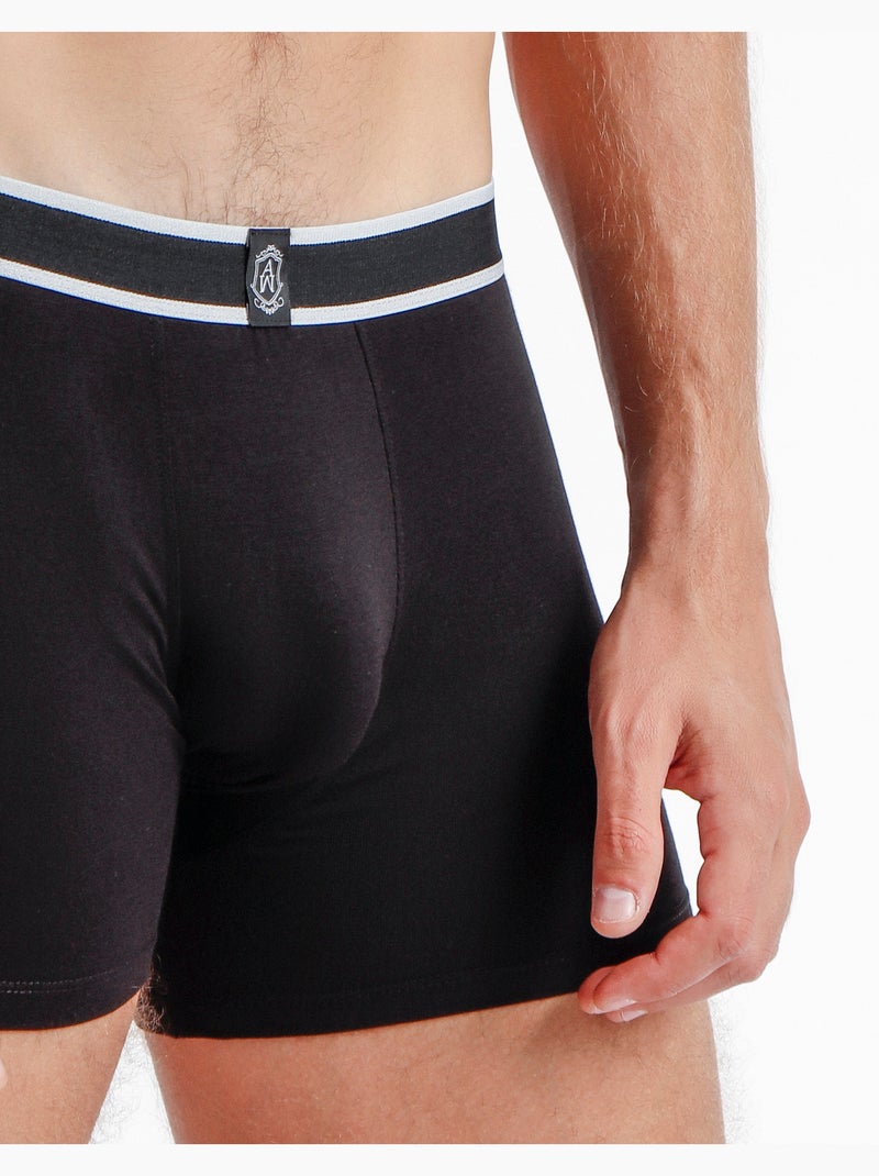 Boxer slip morbidi e caldi da uomo ADMAS Nero - Kiabi