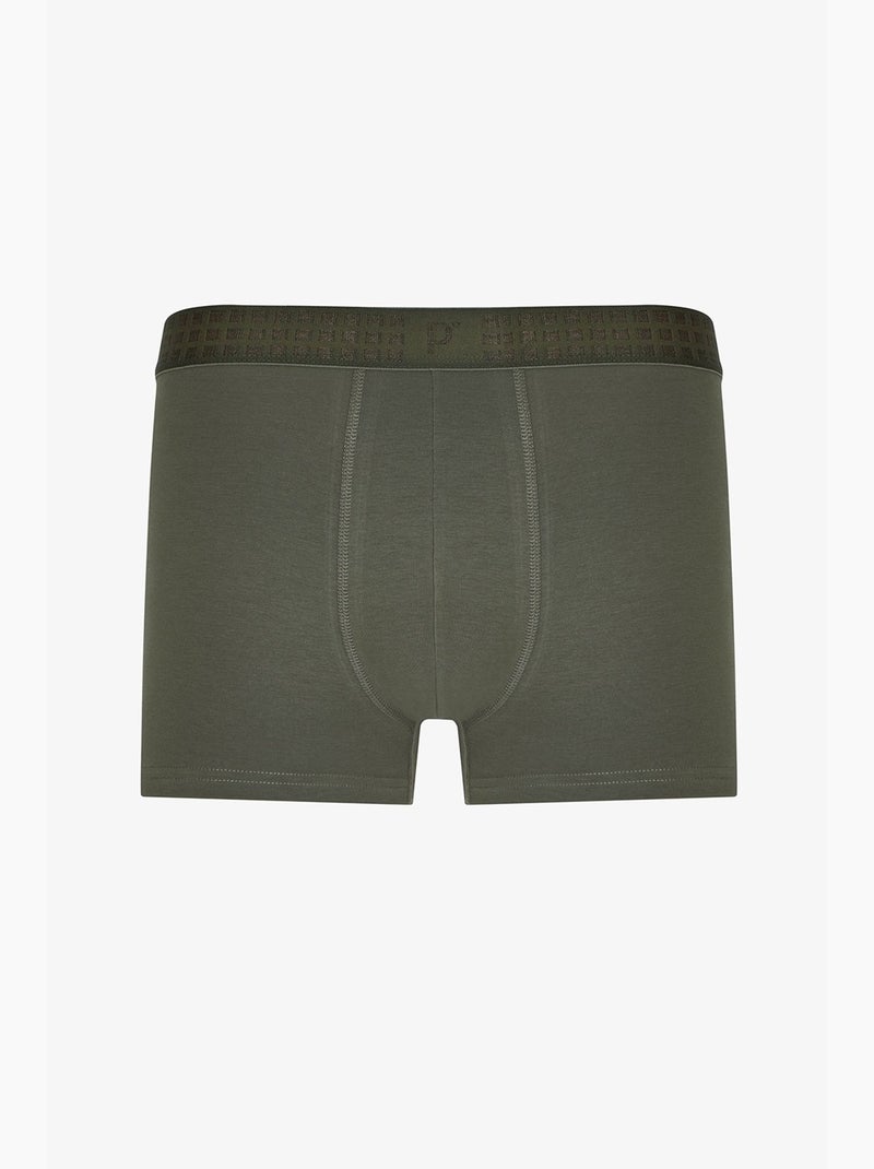 Boxer uomo a quadri penti Blu Kaki - Kiabi