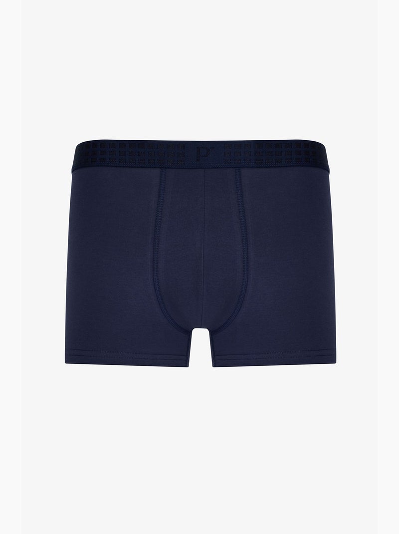 Boxer uomo a quadri penti Blu Kaki - Kiabi