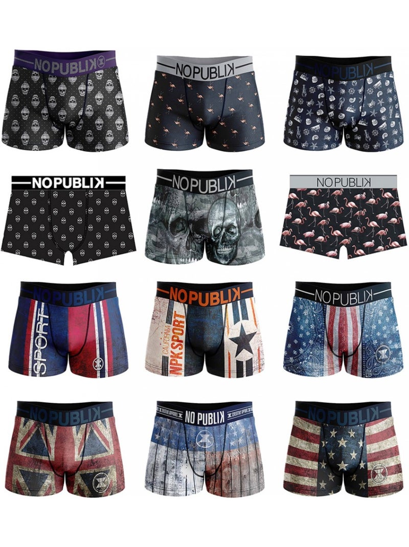 Boxer Uomo Comfort e Fantasia in Microfibra - Confezione da 3 Multicolore - Kiabi