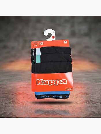 Boxer uomo confezione da 3 KAPPA cotone cintura elastica
