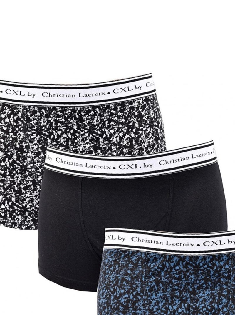 Boxer Uomo CXL BY LACROIX X3 - Confezione da 3 Nero Grigio antracite Blu - Kiabi