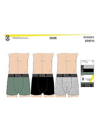 Boxer uomo CXL BY LACROIX X6 - Confezione da 6