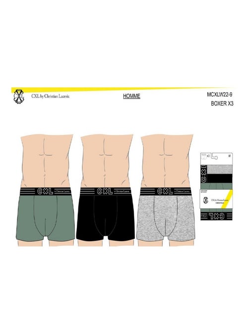Boxer uomo CXL BY LACROIX X6 - Confezione da 6 - Kiabi