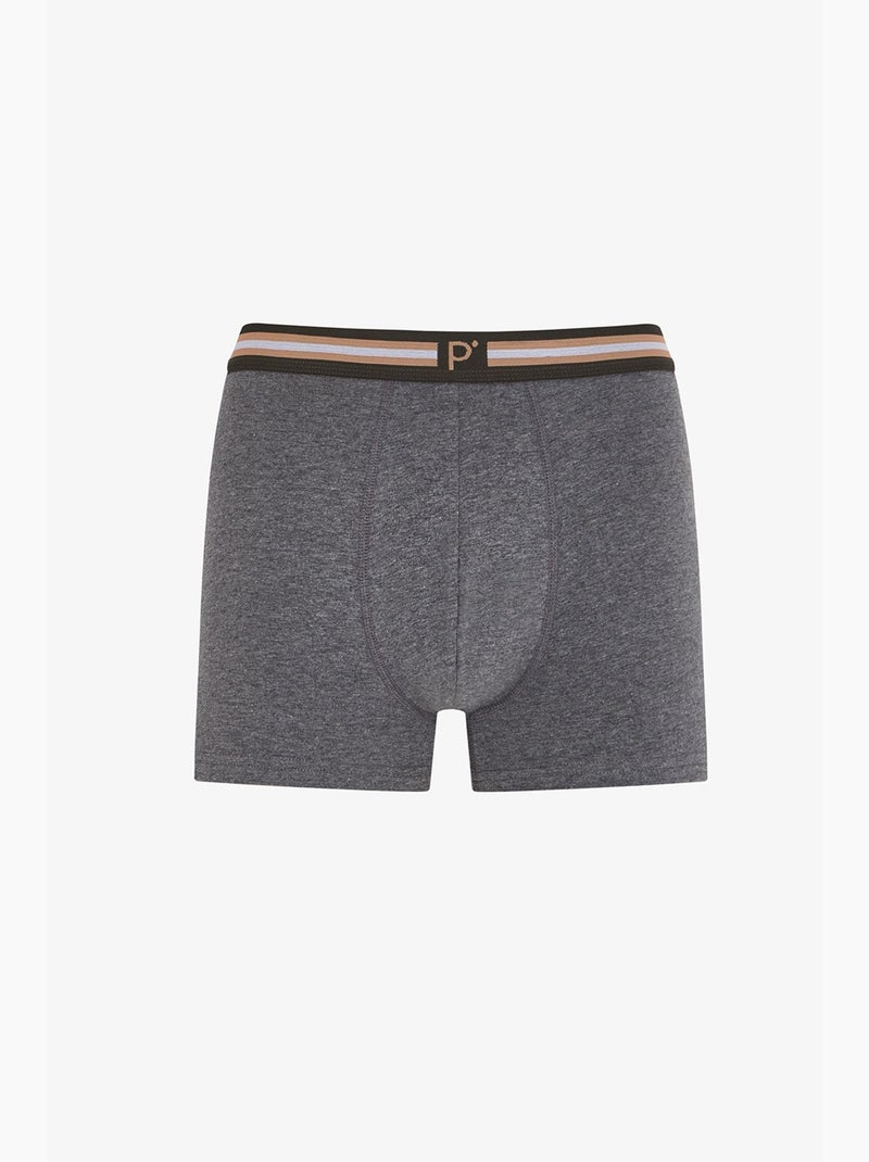 Boxer uomo ember a righe penti Cammello - Kiabi