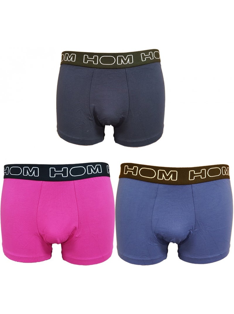 Boxer uomo HOM Comfort e Qualità Superiore - Confezione da 3 Multicolore - Kiabi