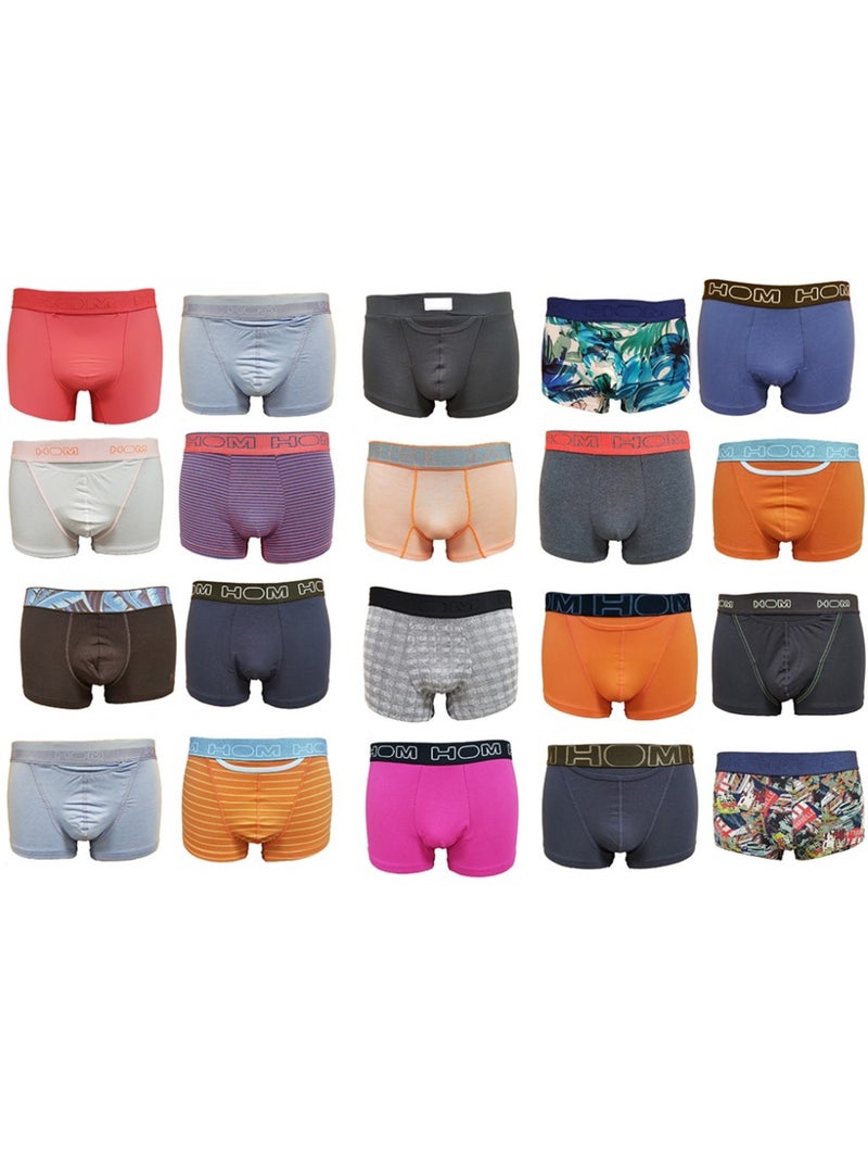 Boxer uomo HOM Comfort e Qualità Superiore - Confezione da 4 Multicolore - Kiabi