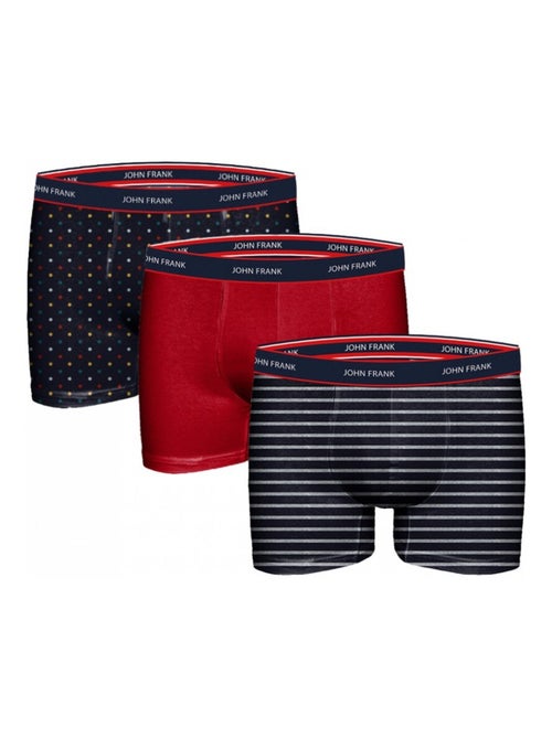 Boxer Uomo JOHN FRANK - Confezione da 3 - Kiabi