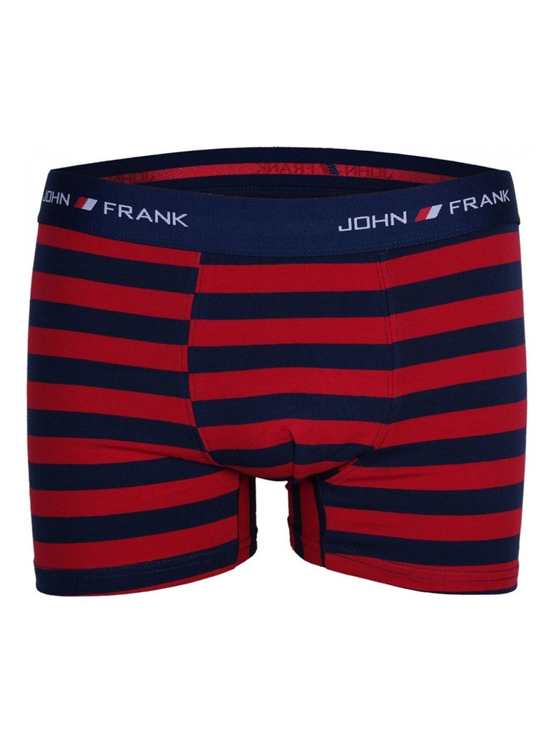 Boxer Uomo JOHN FRANK - Confezione da 3 Blu Rosso Blu - Kiabi