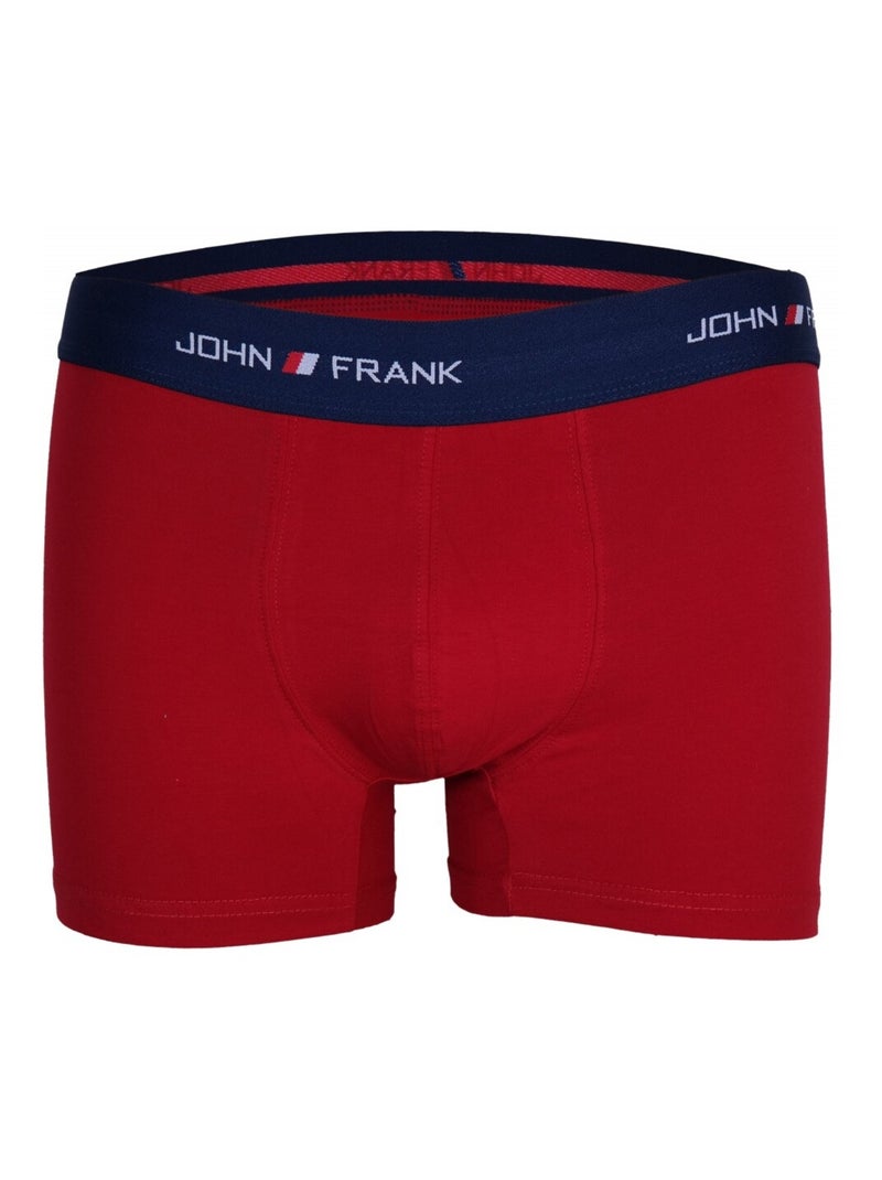 Boxer Uomo JOHN FRANK - Confezione da 3 Blu Rosso Blu - Kiabi
