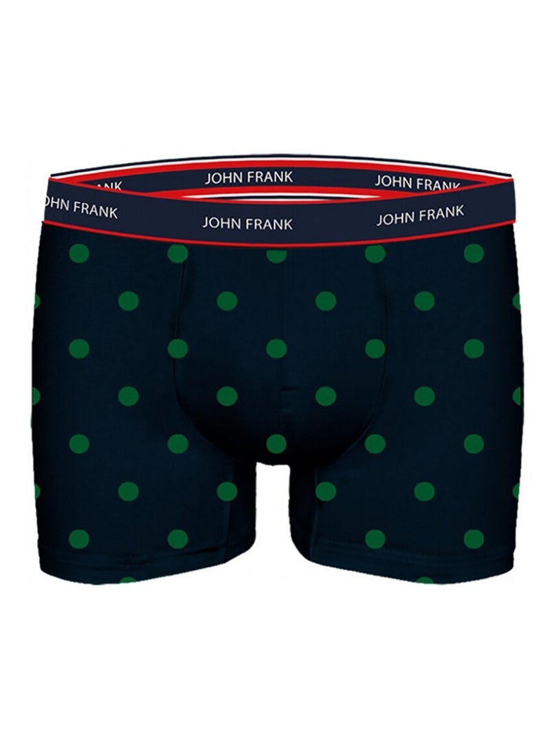 Boxer Uomo JOHN FRANK - Confezione da 3 Blu Verde Blu - Kiabi