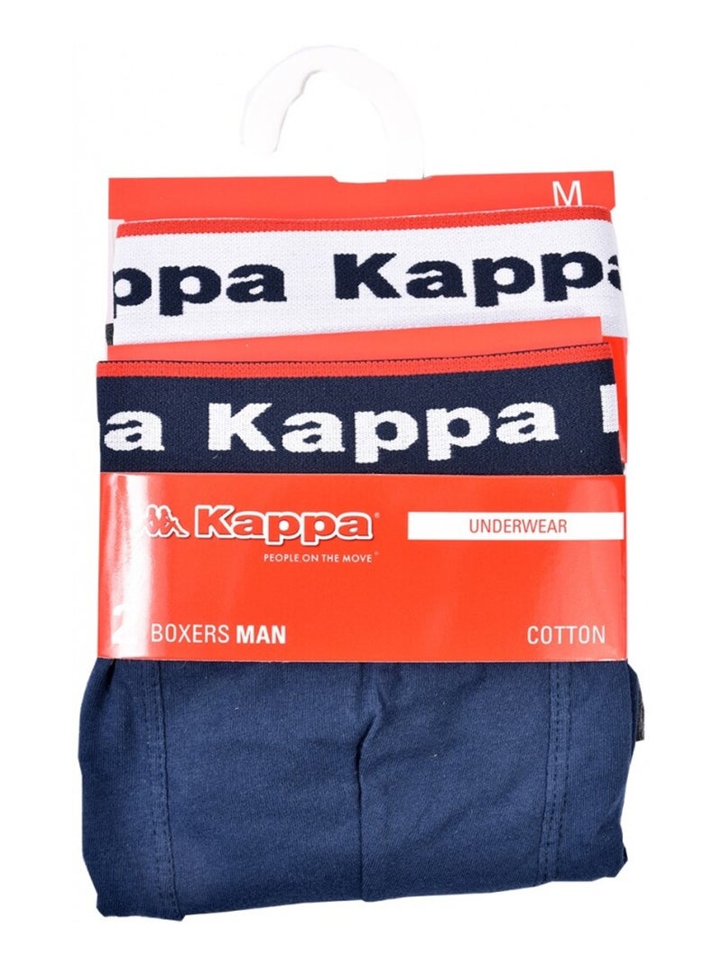 Boxer uomo KAPPA - Confezione da 2 Grigio blu - Kiabi