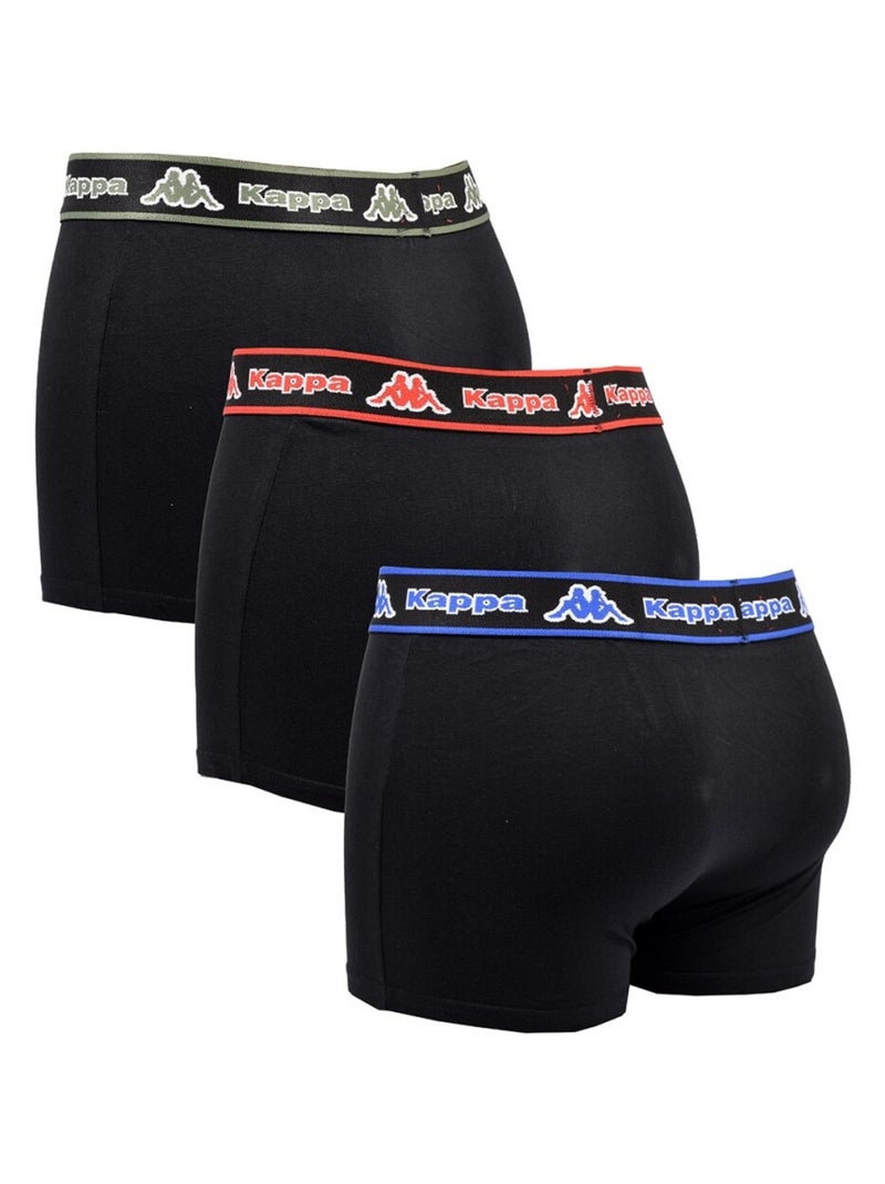 Boxer uomo KAPPA - Confezione da 3 Nero - Kiabi