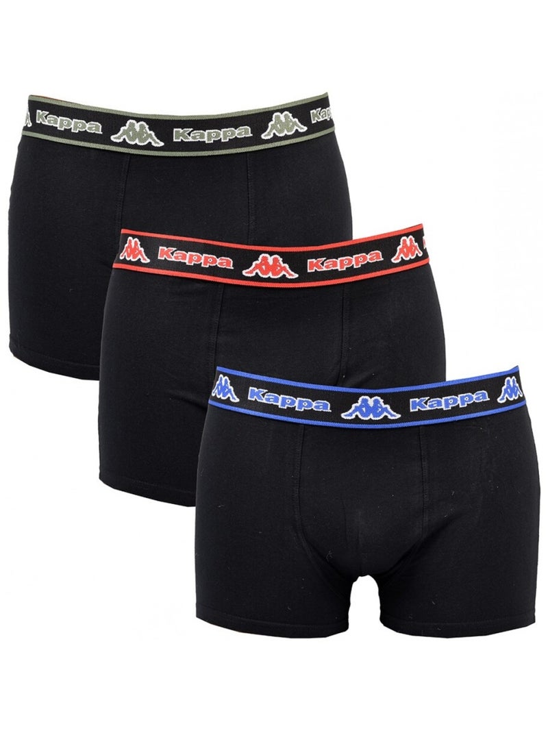 Boxer uomo KAPPA - Confezione da 3 Nero - Kiabi