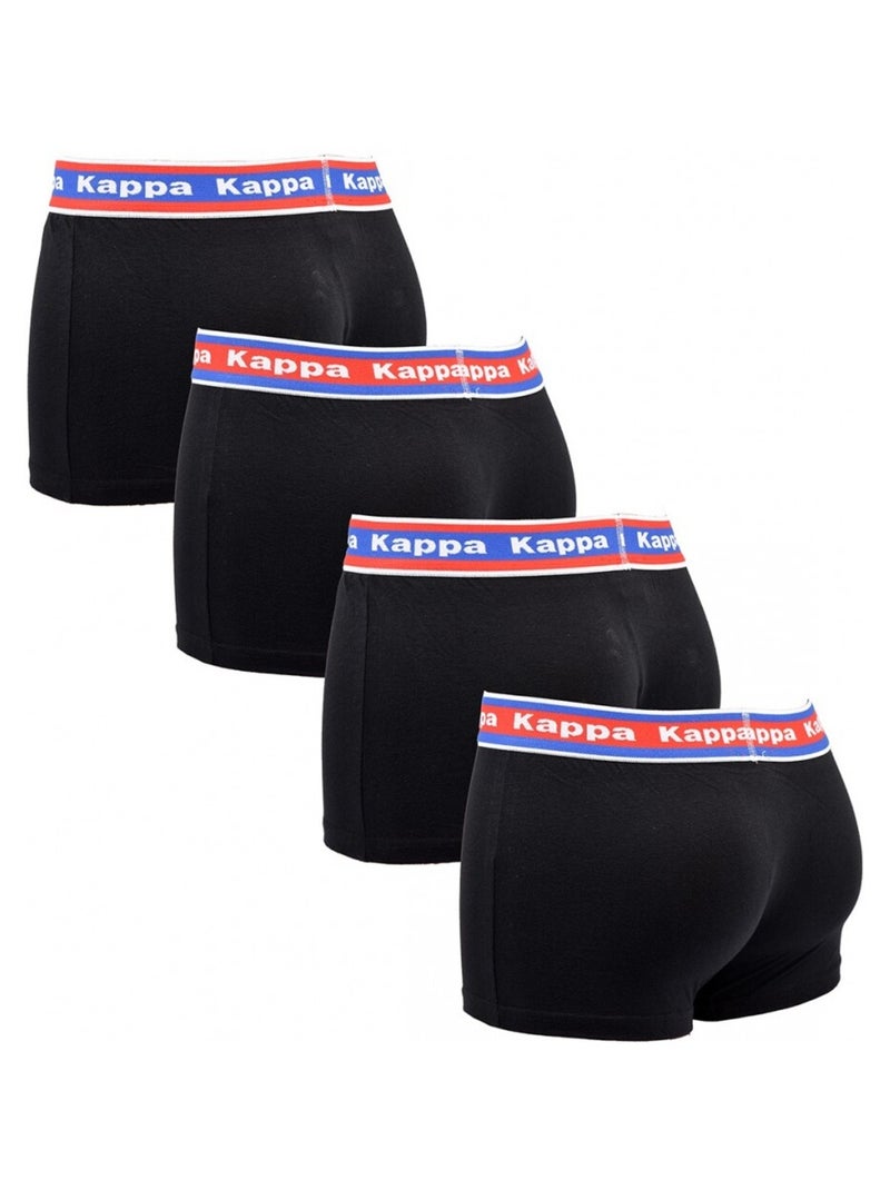 Boxer uomo KAPPA - Confezione da 4 Nero - Kiabi