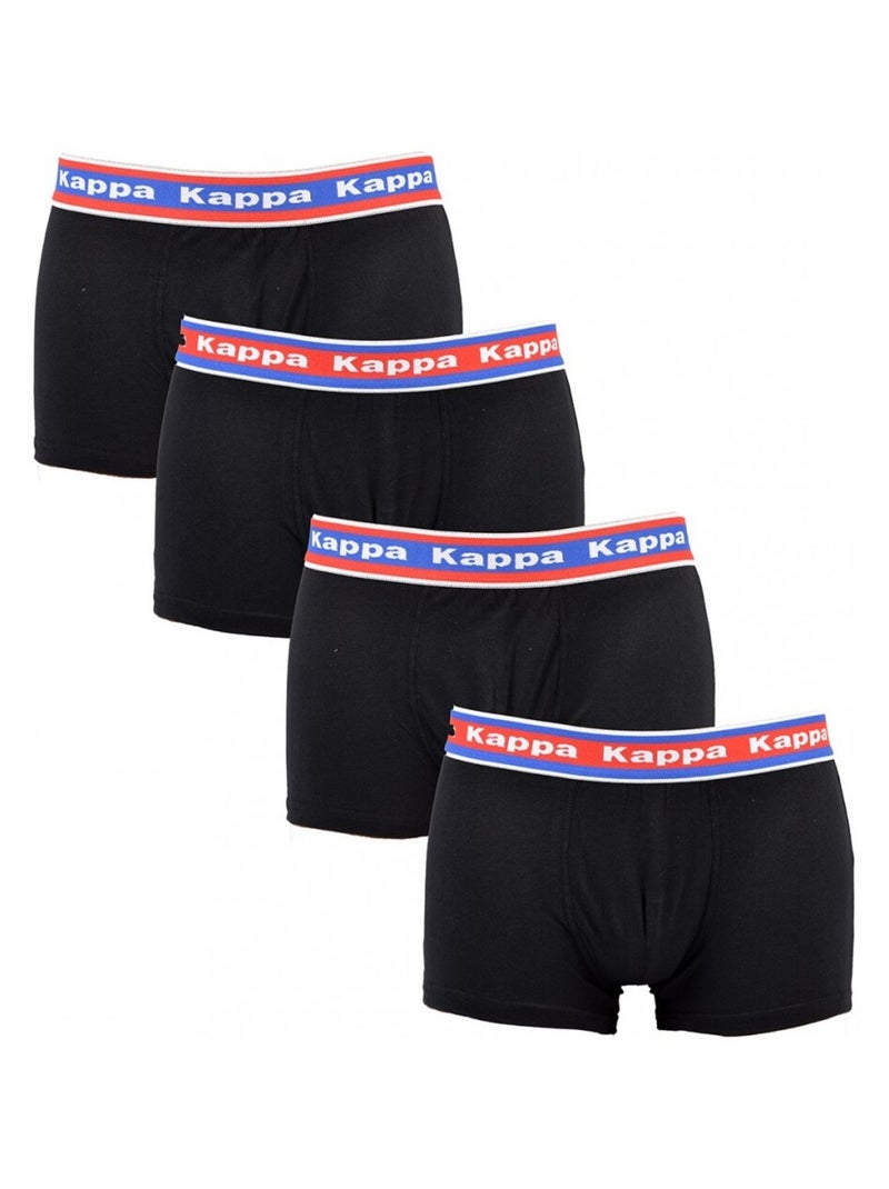 Boxer uomo KAPPA - Confezione da 4 Nero - Kiabi