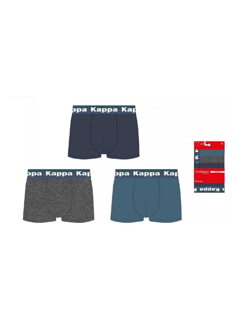 Boxer uomo KAPPA - Confezione da 6 Blu Multicolore Blu - Kiabi