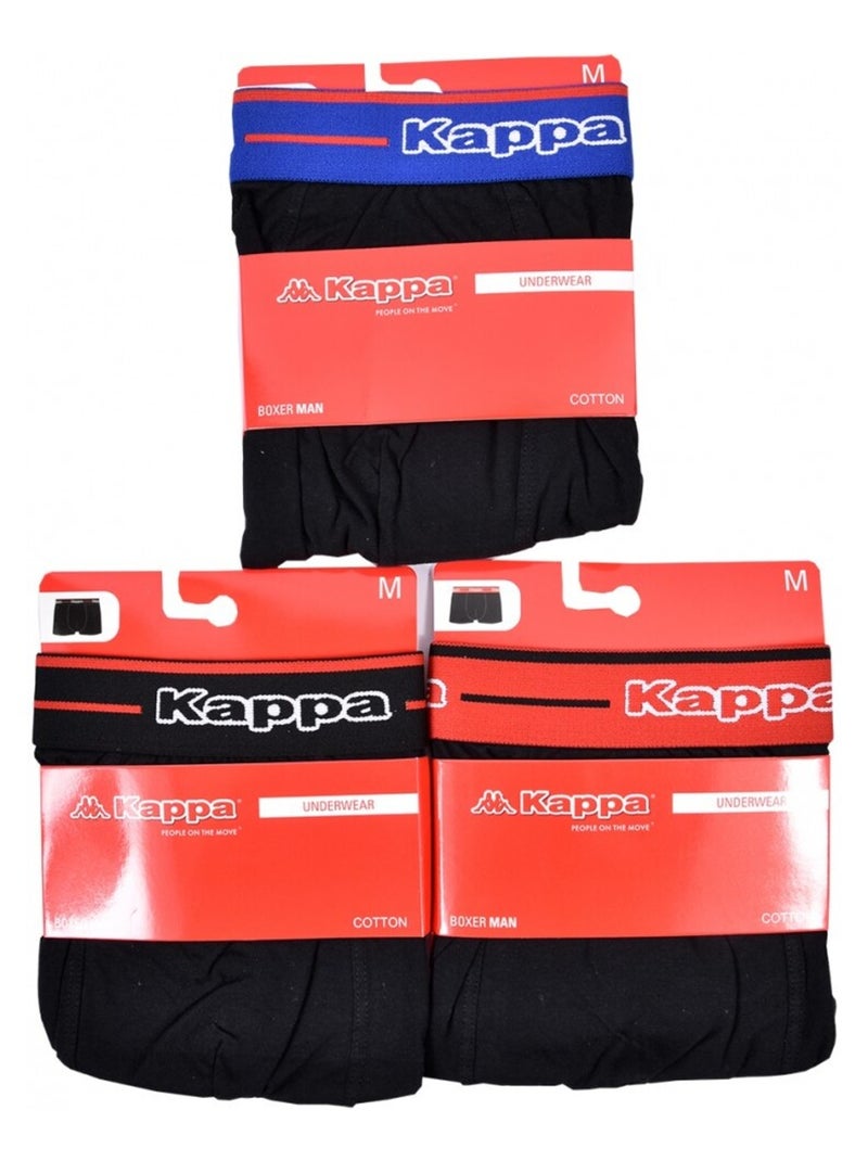 Boxer uomo KAPPA - Confezione da 6 Nero Multicolore Nero - Kiabi