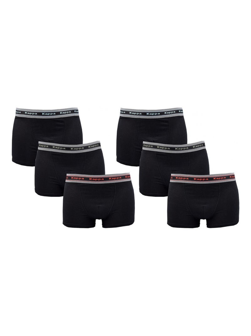 Boxer uomo KAPPA - Confezione da 6 Nero Nero - Kiabi