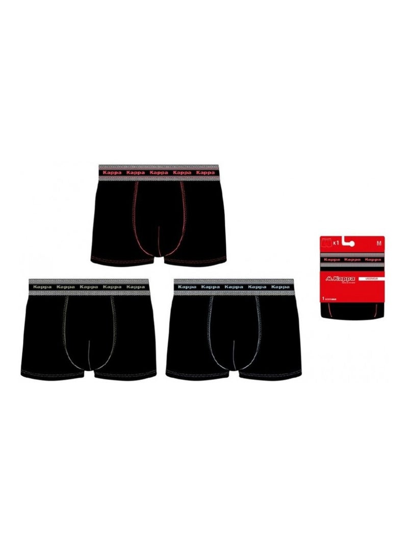 Boxer uomo KAPPA - Confezione da 6 Nero Nero - Kiabi