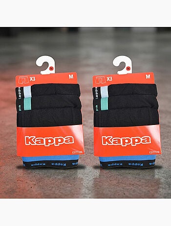 Boxer uomo KAPPA confezione da 6, cotone, cintura elastica
