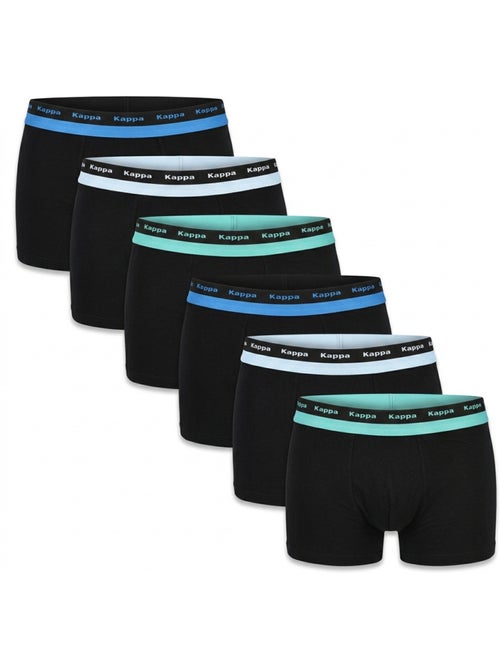 Boxer uomo KAPPA confezione da 6, cotone, cintura elastica - Kiabi Boxer uomo KAPPA confezione da 6, cotone, cintura elastica - Kiabi