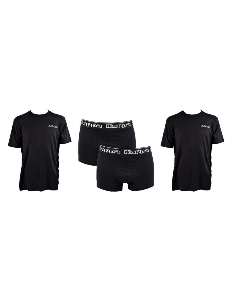 Boxer uomo KAPPA Lotto di 2 PACK REGALI - Pack da 2 Nero - Kiabi