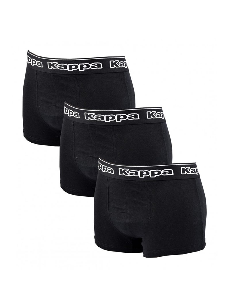 Boxer uomo KAPPA Lotto di 3 CONFEZIONE REGALO - Confezione da 3 Nero - Kiabi