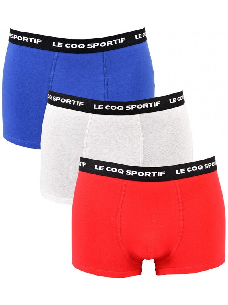 Boxer Uomo LE COQ SPORTIF - Confezione da 3 Bianco Rosso Blu - Kiabi