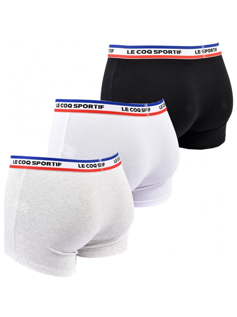 Boxer Uomo LE COQ SPORTIF - Confezione da 3 Nero Bianco Grigio - Kiabi